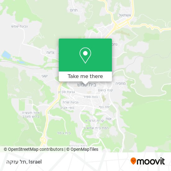 תל עזקה map