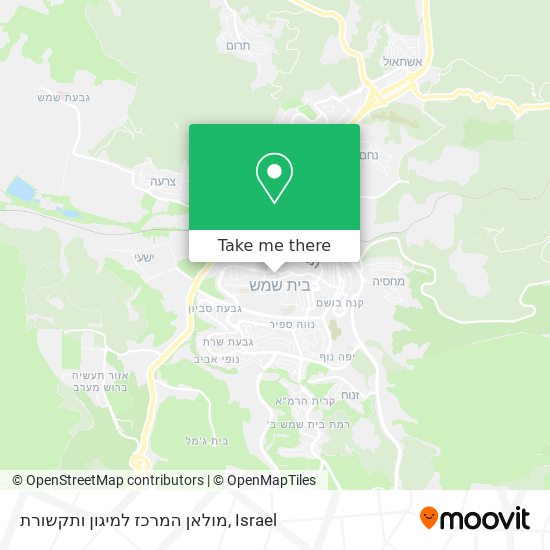 מולאן המרכז למיגון ותקשורת map