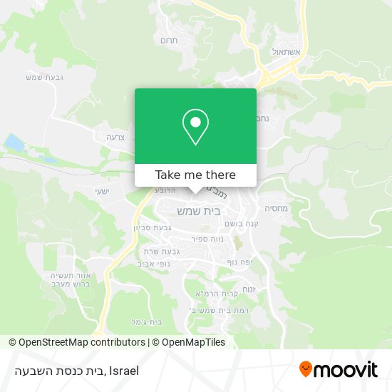 בית כנסת השבעה map