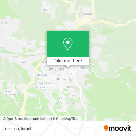 Карта גן חוחית