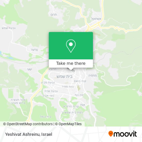 Карта Yeshivat Ashreinu