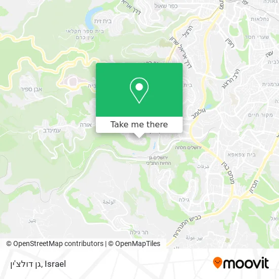 Карта גן דולצ'ין