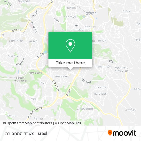 משרד התחבורה map