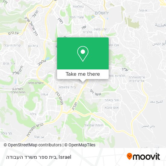 בית ספר משרד העבודה map