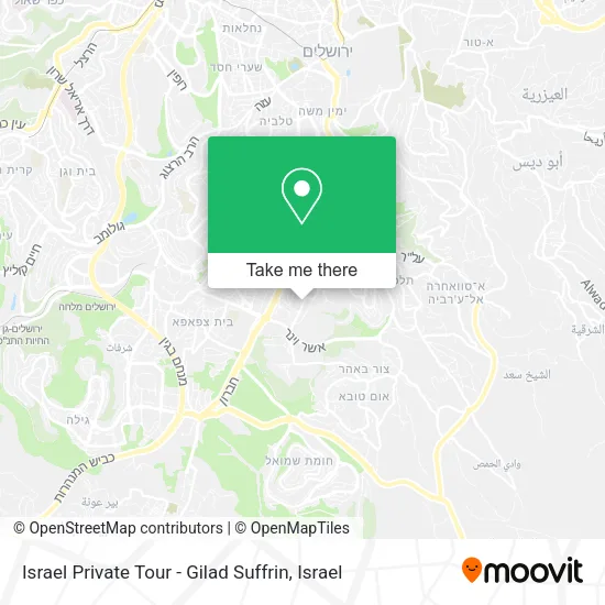 Карта Israel Private Tour - Gilad Suffrin
