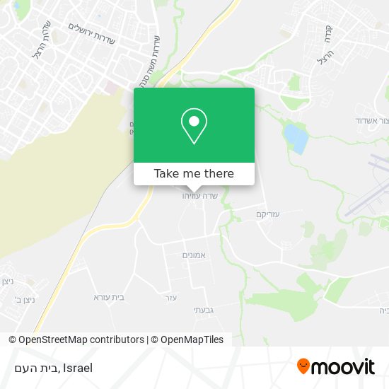 בית העם map