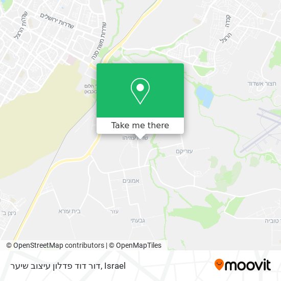 דור דוד פדלון עיצוב שיער map