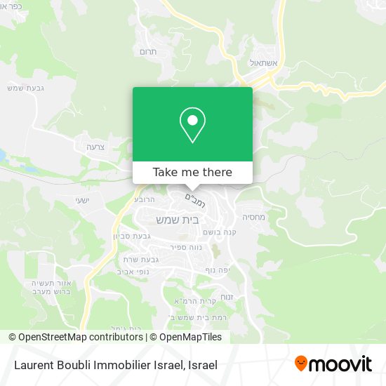 Карта Laurent Boubli Immobilier Israel