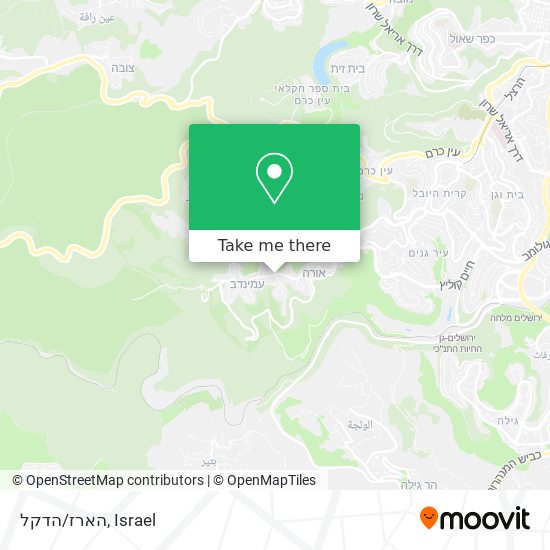 הארז/הדקל map