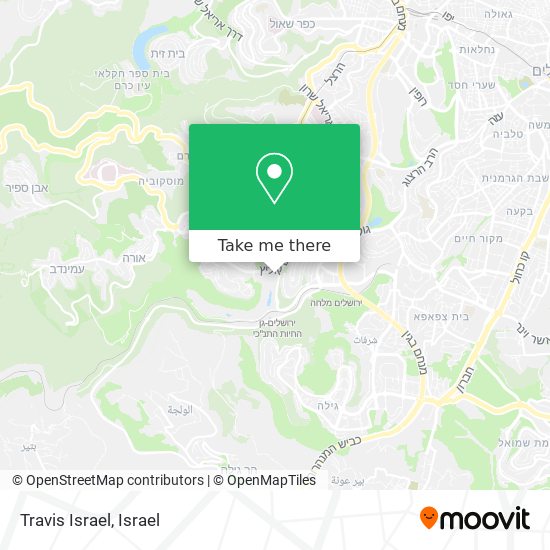 Travis Israel map