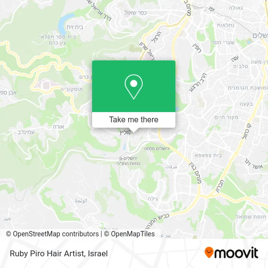 Ruby Piro Hair Artist map