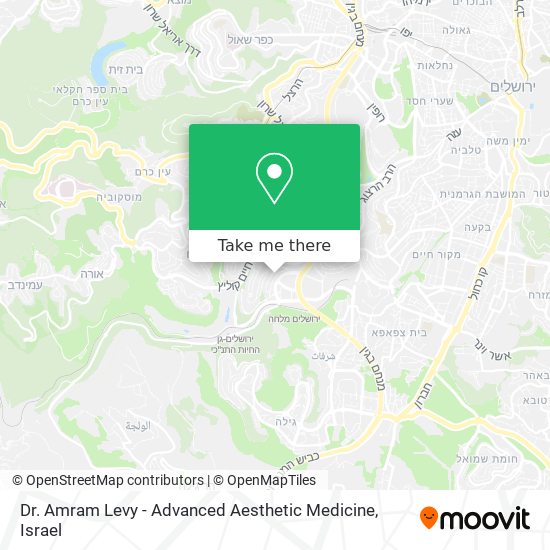 Карта Dr. Amram Levy - Advanced Aesthetic Medicine