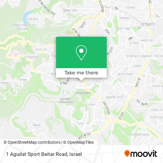 Карта 1 Agudat Sport Beitar Road