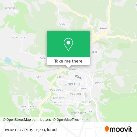 גרעיני עפולה בית שמש map