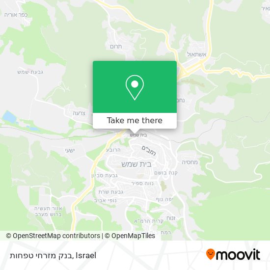 בנק מזרחי טפחות map