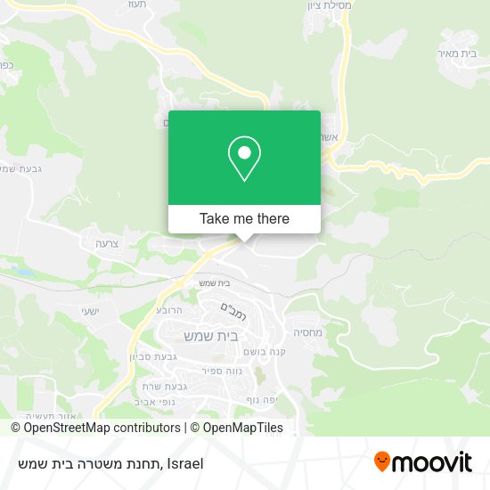 תחנת משטרה בית שמש map