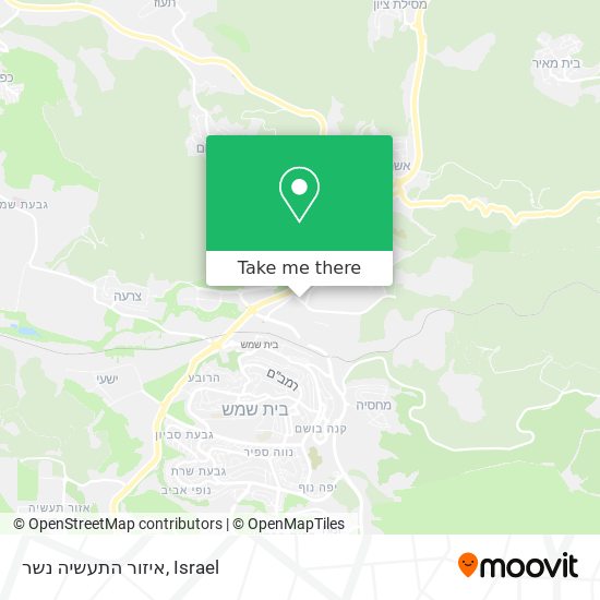 איזור התעשיה נשר map