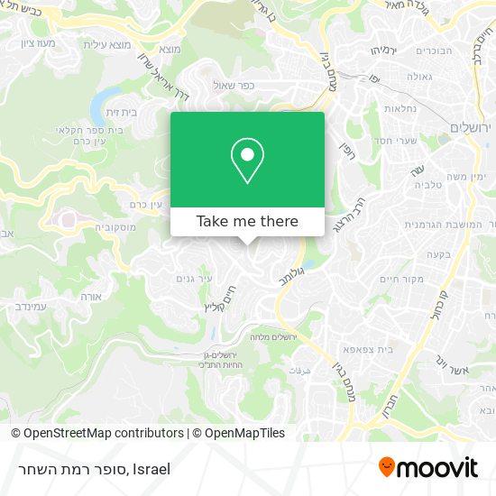 סופר רמת השחר map