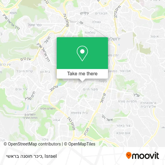 Карта כיכר חוסנה בראשי