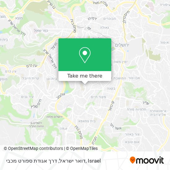 דואר ישראל, דרך אגודת ספורט מכבי map