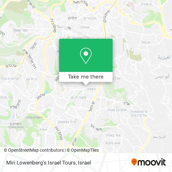 Miri Lowenberg's Israel Tours map