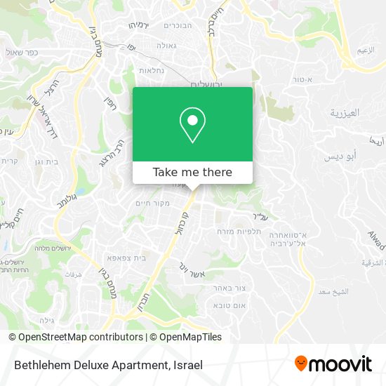 Bethlehem Deluxe Apartment map