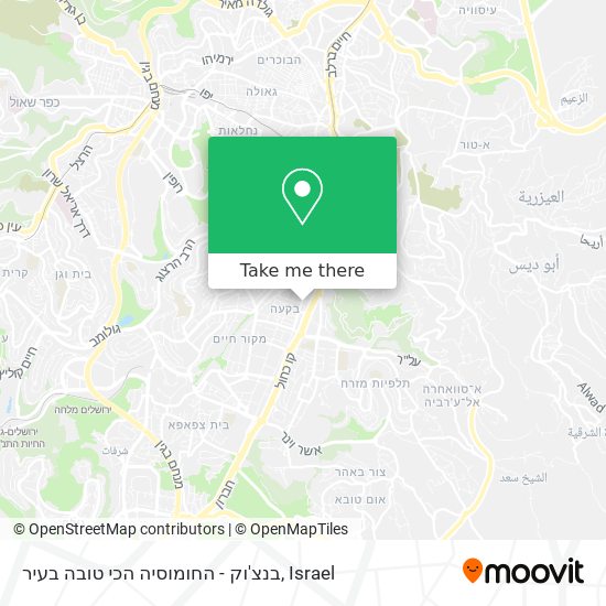 בנצ'וק - החומוסיה הכי טובה בעיר map