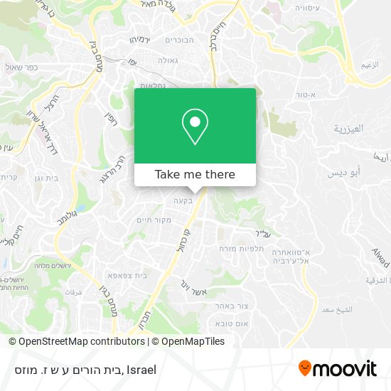 בית הורים ע ש ז. מוזס map