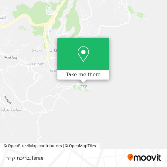 בריכת קדר map