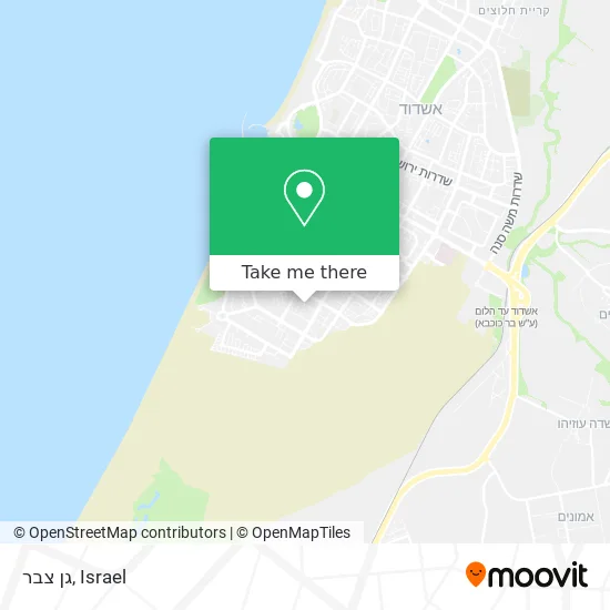 Карта גן צבר