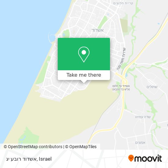 Карта אשדוד רובע יג