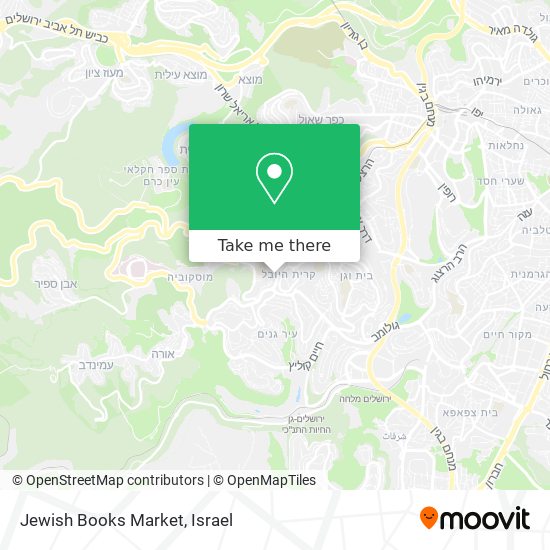 Jewish Books Market map