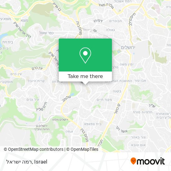 רמה ישראל map