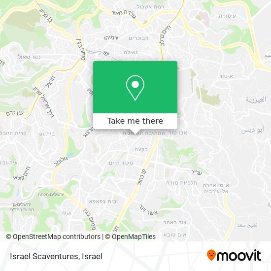 Israel Scaventures map