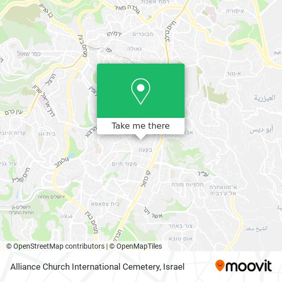Alliance Church International Cemetery map