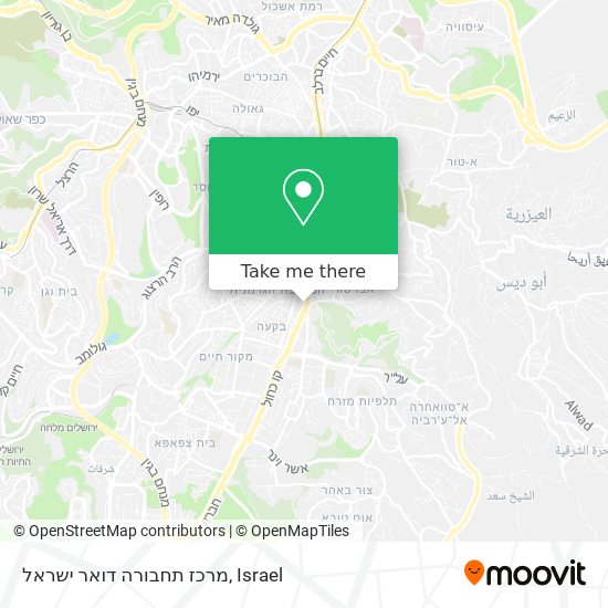 מרכז תחבורה דואר ישראל map