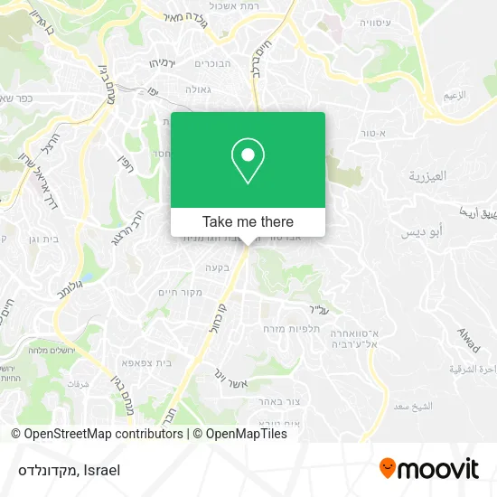 Карта מקדונלדס