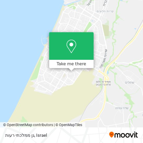 גן ממלכתי רעות map