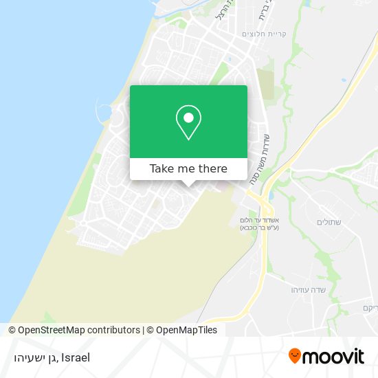 גן ישעיהו map