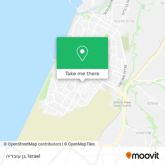 Карта גן עובדיה