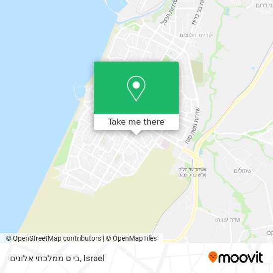 בי ס ממלכתי אלונים map