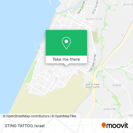 STING TATTOO map