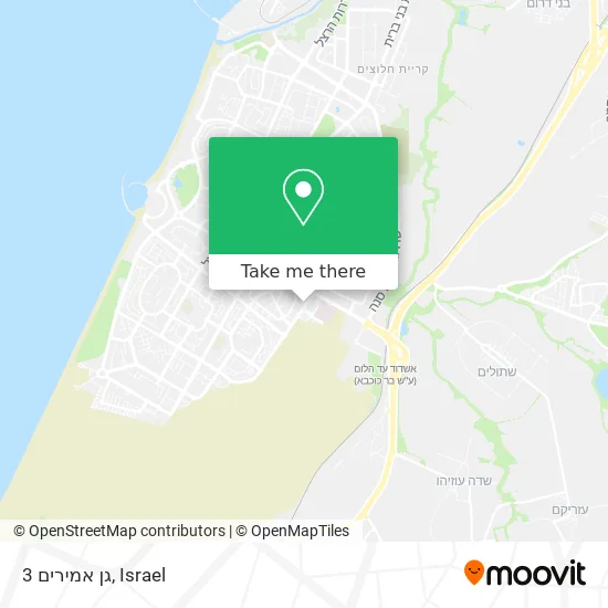 Карта גן אמירים 3