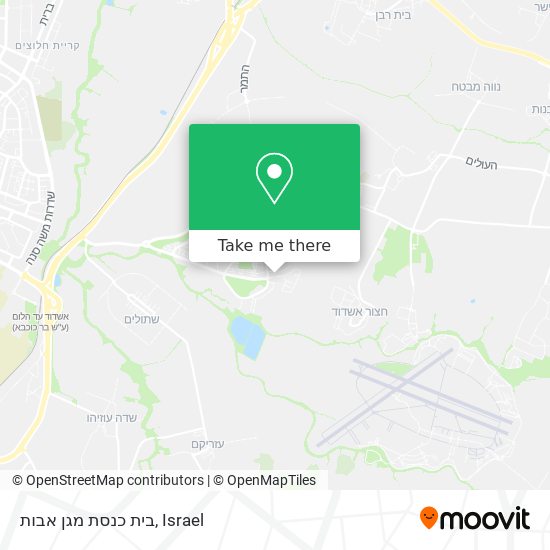 בית כנסת מגן אבות map