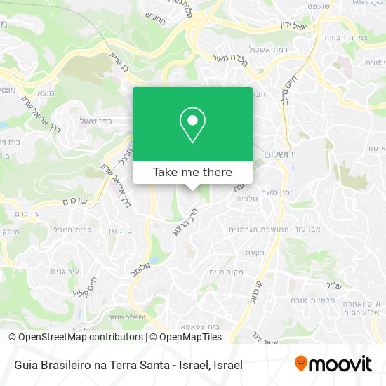 Карта Guia Brasileiro na Terra Santa - Israel