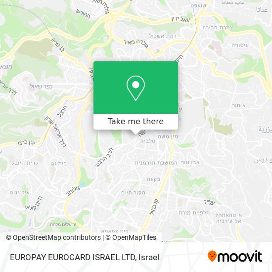 EUROPAY EUROCARD ISRAEL LTD map