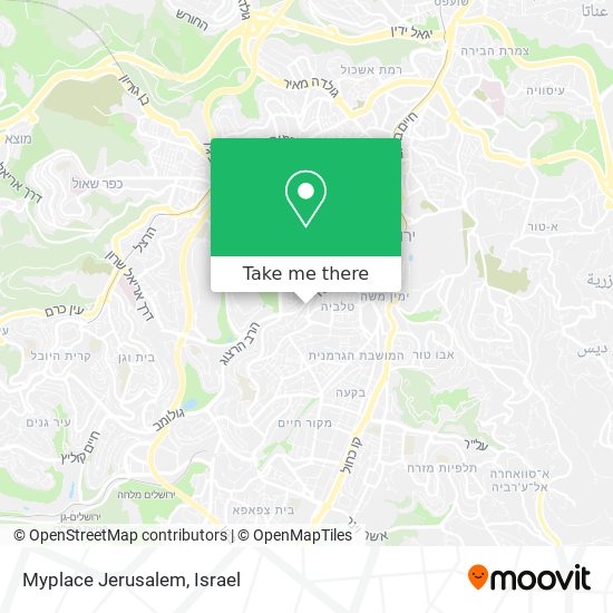 Myplace Jerusalem map