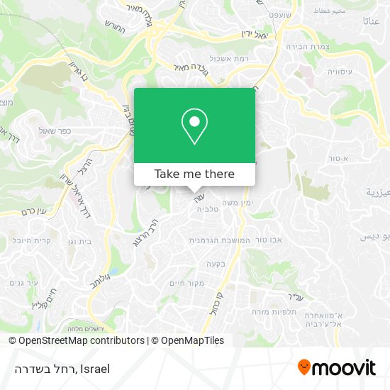 רחל בשדרה map