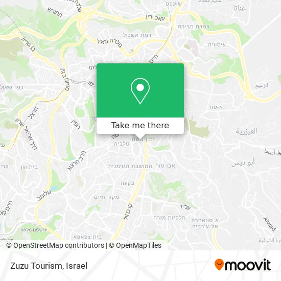 Карта Zuzu Tourism