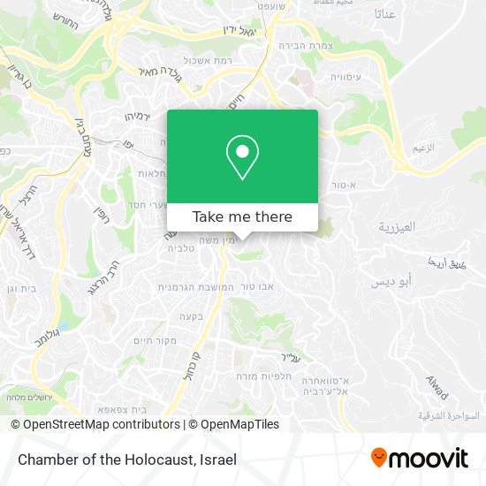 Chamber of the Holocaust map